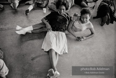 Young female protestors in detention, Birmingham 1963