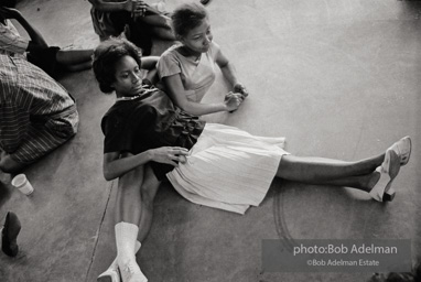 Young female protestors in detention, Birmingham 1963