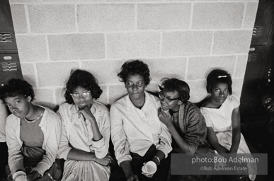 Young female protestors in detention, Birmingham 1963