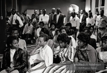 Young protestors meeting in the basement of the 16th Street Baptist Church. Birmingham, Alabama, 1963.