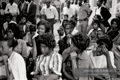 Young protestors meeting in the basement of the 16th Street Baptist Church. Birmingham, Alabama, 1963.