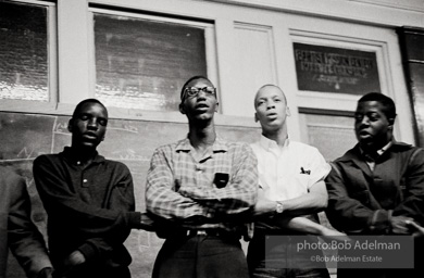 Young protestors meeting in the basement of the 16th Street Baptist Church. Birmingham, Alabama, 1963.