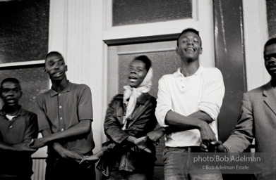 Young protestors meeting in the basement of the 16th Street Baptist Church. Birmingham, Alabama, 1963.