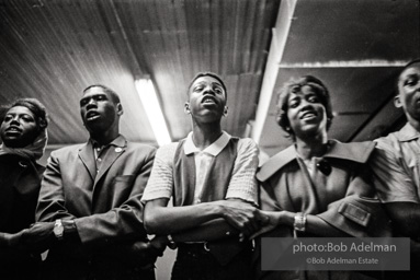 Young protestors meeting in the basement of the 16th Street Baptist Church. Birmingham, Alabama, 1963.