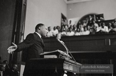 During a mass meeting at the 16th Street Baptist Church, King urges his supporters to join the demonstrations, Birmingham, Alabama. 1963 During a mass meeting at the 16th Street Baptist Church, King urges his supporters to join the demonstrations, Birmingham, Alabama. 1963