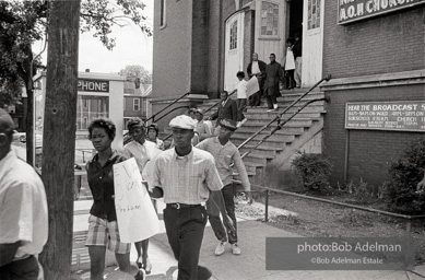 Children marchers emerging from 16th St Baptist Church, Birmingham 1963