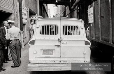 Paddy wagon behind Loveman’s department store, Birmingham 1963