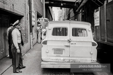 Paddy wagon behind Loveman’s department store, Birmingham 1963