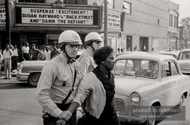 Demonstrator being arrested in downtown protests, Birmingham 1963