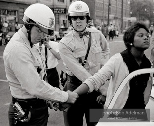 Demonstrator being arrested in downtown protests, Birmingham 1963