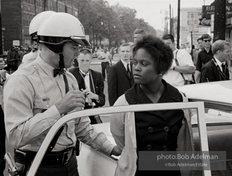 Demonstrator being arrested in downtown protests, Birmingham 1963