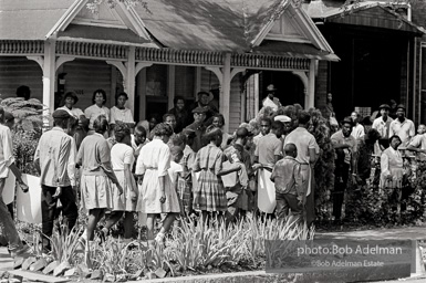 Young protestors take to the streets after meeting at the 16th Street Baptist Church. Birmingham, AL, 1963.