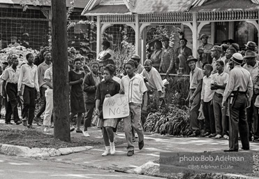 Young protestors take to the streets after meeting at the 16th Street Baptist Church. Birmingham, AL, 1963.