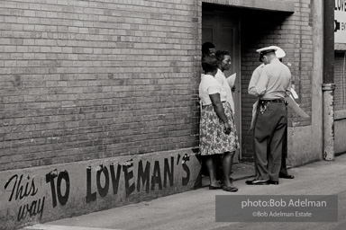 Protesters arrested outside Loveman’s department store, Birmingham 1963