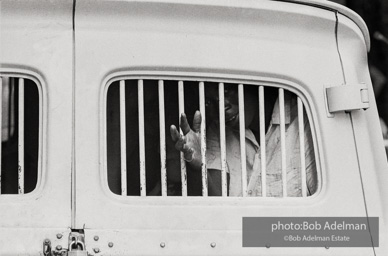 Paddy wagon with protesters arrested at Loveman’s department store, Birmingham 1963