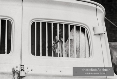 Paddy wagon with protesters arrested at Loveman’s department store, Birmingham 1963