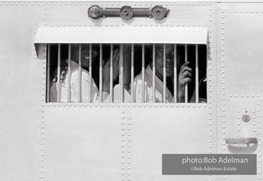 Paddy wagon with protesters arrested at Loveman’s department store, Birmingham 1963