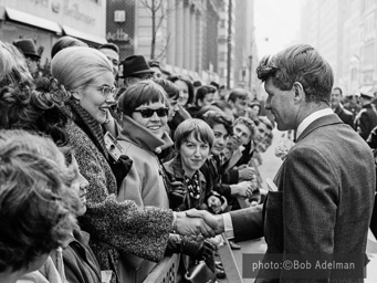 Senator Bobby Kennedy. St. Pactricks Day parade. 1966.