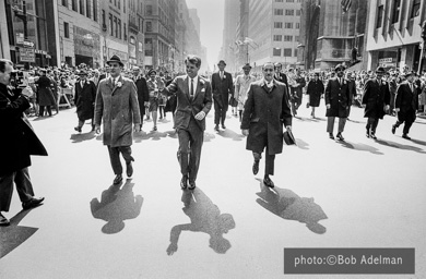 Senator Bobby Kennedy. St. Pactricks Day parade. 1966.