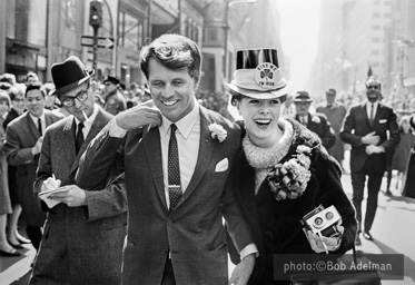 Senator Bobby Kennedy. St. Pactricks Day parade. 1966.