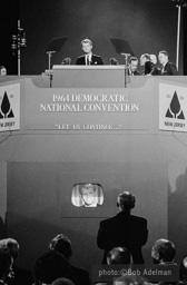 Bobby Kennedy speaks at the 1964 Democratic Convention. Atlantic City, New Jersey.