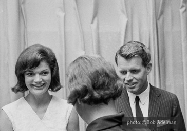 Jacqueline and Robert Kennedy host a reception at the 1964 Democratic National Convention.