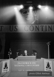 Bobby Kennedy speaks at the 1964 Democratic Convention. Atlantic City, New Jersey.