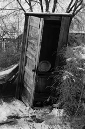 The outhouse at 1515 South 15th Street, Yakima, Washington. (1989)