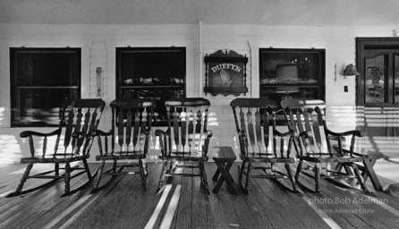 The front porch at Duffy’s, Calistoga, California. (1989)