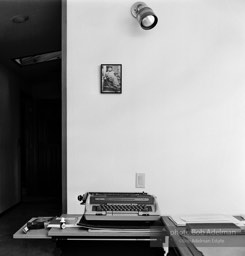Raymond Carver’s desk, Ridge House, Port Angeles, Washington. (1989)