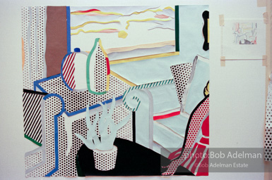 Roy Lichtenstein-Interior with Woman Leaving.-photo©Bob Adelman, artwork ©Estate of Roy Lichtenstein