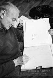 Roy Lichtenstein. Drawings for Chinese Landscape. 1996.-photo©Bob Adelman, artwork ©Estate of Roy Lichtenstein Roy Lichtenstein. Drawings for Chinese Landscape. 1996.-photo©Bob Adelman, artwork ©Estate of Roy Lichtenstein