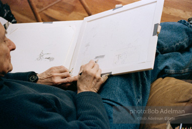 Roy Lichtenstein. Drawings for Chinese Landscape. 1996.-photo©Bob Adelman, artwork ©Estate of Roy Lichtenstein Roy Lichtenstein. Drawings for Chinese Landscape. 1996.-photo©Bob Adelman, artwork ©Estate of Roy Lichtenstein