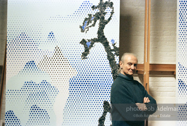 Landscape with Philosopher. Roy LIchtenstein. February 1996.-photo©Bob Adelman, artwork ©Estate of Roy Lichtenstein Landscape with Philosopher. Roy LIchtenstein. February 1996.-photo©Bob Adelman, artwork ©Estate of Roy Lichtenstein