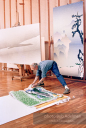 Roy Lichtenstein, Chinese Landscapes, 1996.-photo©Bob Adelman, artwork ©Estate of Roy Lichtenstein