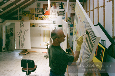 Roy Lichtenstein, Interior with Painting of Bather 1997.-photo©Bob Adelman, artwork ©Estate of Roy Lichtenstein