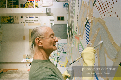 Roy Lichtenstein, Interior with Painting of Bather 1997.-photo©Bob Adelman, artwork ©Estate of Roy Lichtenstein