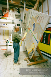 Roy Lichtenstein, Interior with Painting of Bather 1997.-photo©Bob Adelman, artwork ©Estate of Roy Lichtenstein