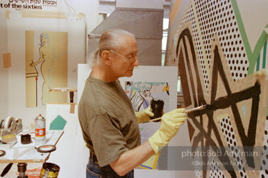 Roy Lichtenstein, Interior with Painting of Bather 1997.-photo©Bob Adelman, artwork ©Estate of Roy Lichtenstein