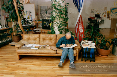 Roy Lichtenstein, Drawing for Interior with Glass Pitcher. 1997-photo©Bob Adelman, artwork ©Estate of Roy Lichtenstein