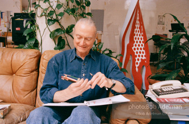 Roy Lichtenstein, Drawing for Interior with Glass Pitcher. 1997-photo©Bob Adelman, artwork ©Estate of Roy Lichtenstein