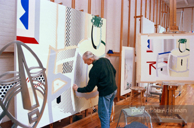 Roy Lichtenstein, Virtual Interior, 1996.-photo©Bob Adelman, artwork ©Estate of Roy Lichtenstein