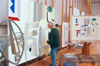 Roy Lichtenstein, Virtual Interior, 1996.-photo©Bob Adelman, artwork ©Estate of Roy Lichtenstein