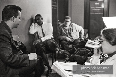 Bibulb family, Brooklyn chapter of the Congress of Racial Equality sit-in at P.S. 200. November, 1962.BE_04-03 001