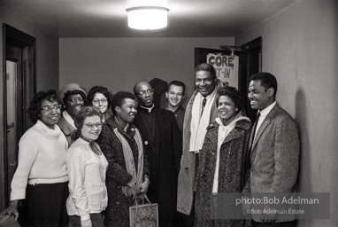 Actor Ossie Davis joins CORE volunteers at the sit in at the Brookly Board of Education. -Brooklyn chapter of the Congress of Racial Equality sit-in at P.S. 200. November, 1962.BE_06-22 001 Actor Ossie Davis joins CORE volunteers at the sit in at the Brookly Board of Education. -Brooklyn chapter of the Congress of Racial Equality sit-in at P.S. 200. November, 1962.BE_06-22 001