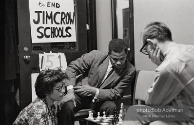 Bibulb family, Brooklyn chapter of the Congress of Racial Equality sit-in at P.S. 200. November, 1962.BE_07-07 002