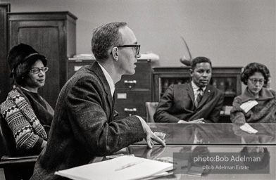 Bibulb family, Brooklyn chapter of the Congress of Racial Equality sit-in at P.S. 200. November, 1962.BE_09-27 001