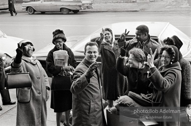 Bibulb family, Brooklyn chapter of the Congress of Racial Equality sit-in at P.S. 200. November, 1962.BE_10-37 001