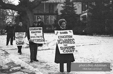 Bibulb family, Brooklyn chapter of the Congress of Racial Equality sit-in at P.S. 200. November, 1962.BE_11-09 001