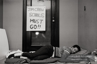 Bibulb family, Brooklyn chapter of the Congress of Racial Equality sit-in at P.S. 200. November, 1962.BE_15-18 001